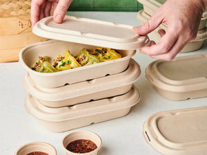 Disposable Bowls with Lids