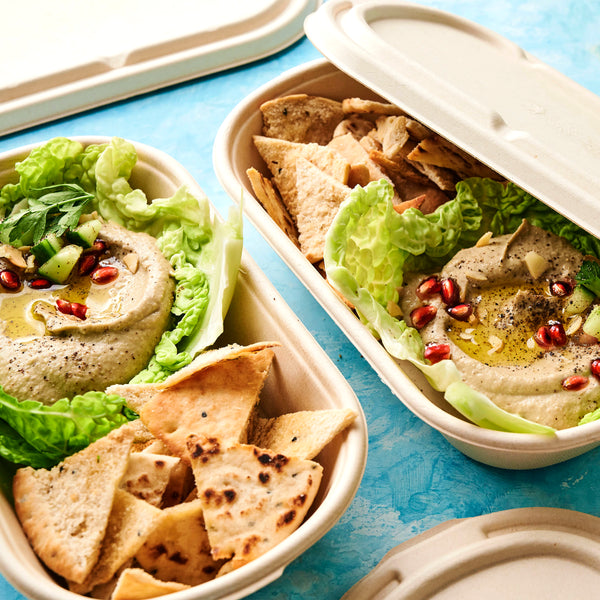 28 oz | Oval Bowls with Lids