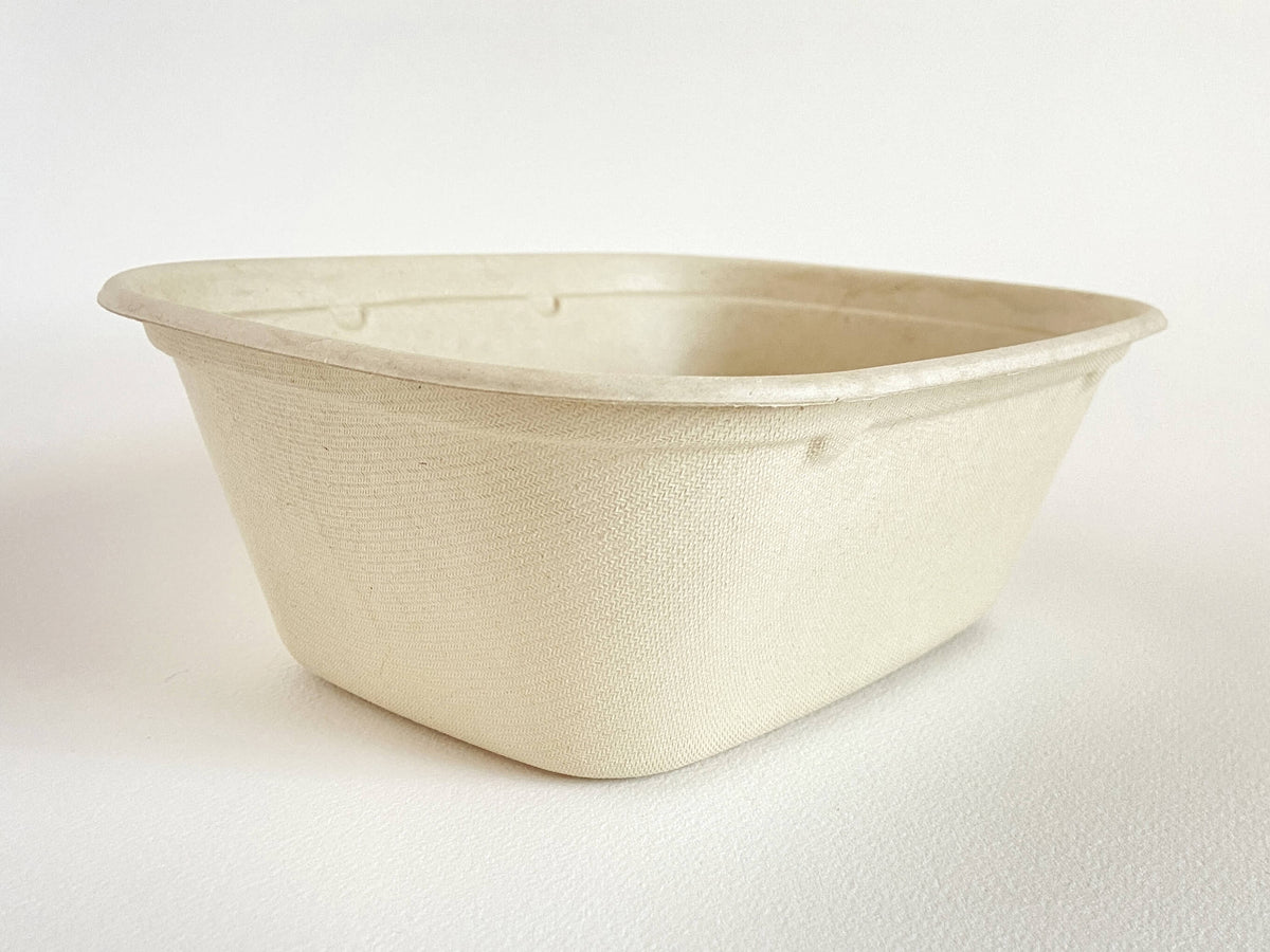 48 oz Square Fiber Bowl Sample