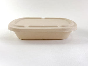 28 oz oval disposable container with lid